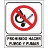 Prohibido haccer fuego y fumar COD 1004